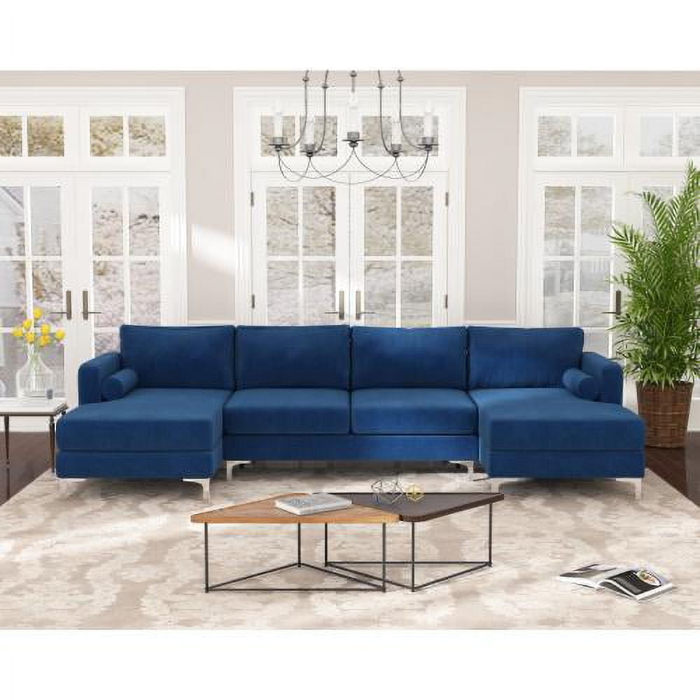 Utopia 4niture Mitz 29.53 in. Blue Velvet Loveseat Sofa with 2-Pillows (2  Seat) HAW588S00023 - The Home Depot