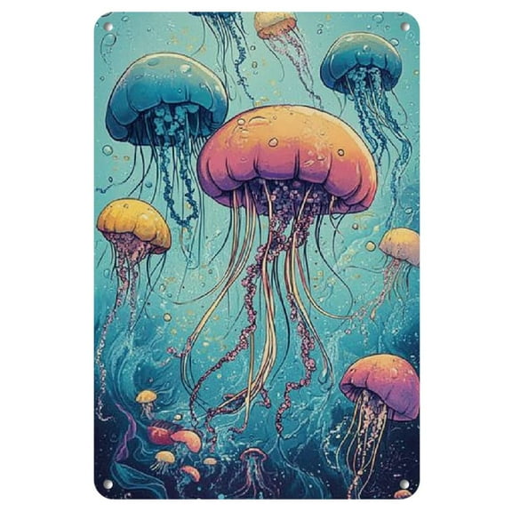 Chic Vintage-Inspired Metal Wall Art - Iron Painting for Home, Bathroom, Bar & Cafe Decor, Ideal Room Accent 8x12 inches Home Decor Wall Art, Perfect for Room Decor