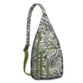 thumbnail image 1 of Chic Vintage Paisley Sling Backpack – Boho French Country Floral Crossbody Bag with Rustic Mandala Pattern | Lightweight Ethnic Travel Daypack for Women & Teens, 1 of 4