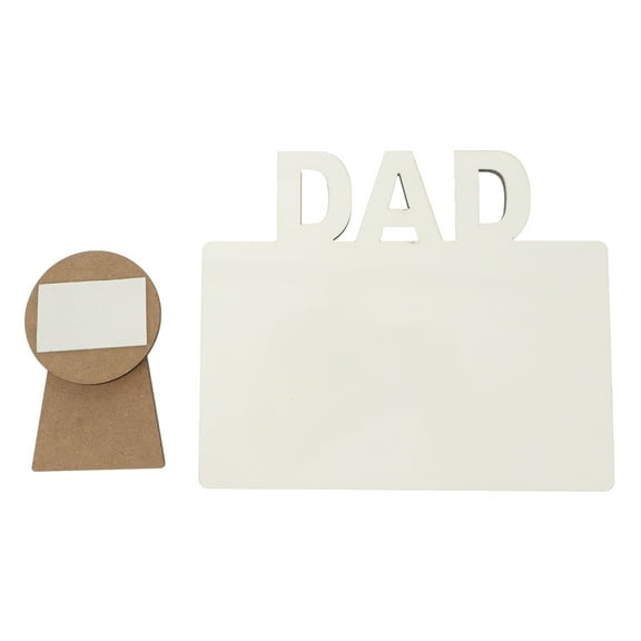 Chic White Picture Frame for Photo Displaying with Synthetic Material and Playful Wood Letters