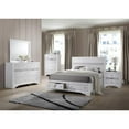 thumbnail image 1 of Chic White Wood Full Sized Platform Bed with Footboard Storage, 1 of 2