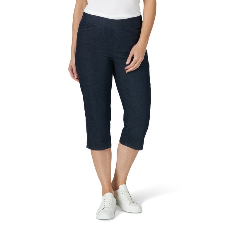 Chic Women's Classic Collection Easy-Fit Elastic Waist Pull-On Capri Pant