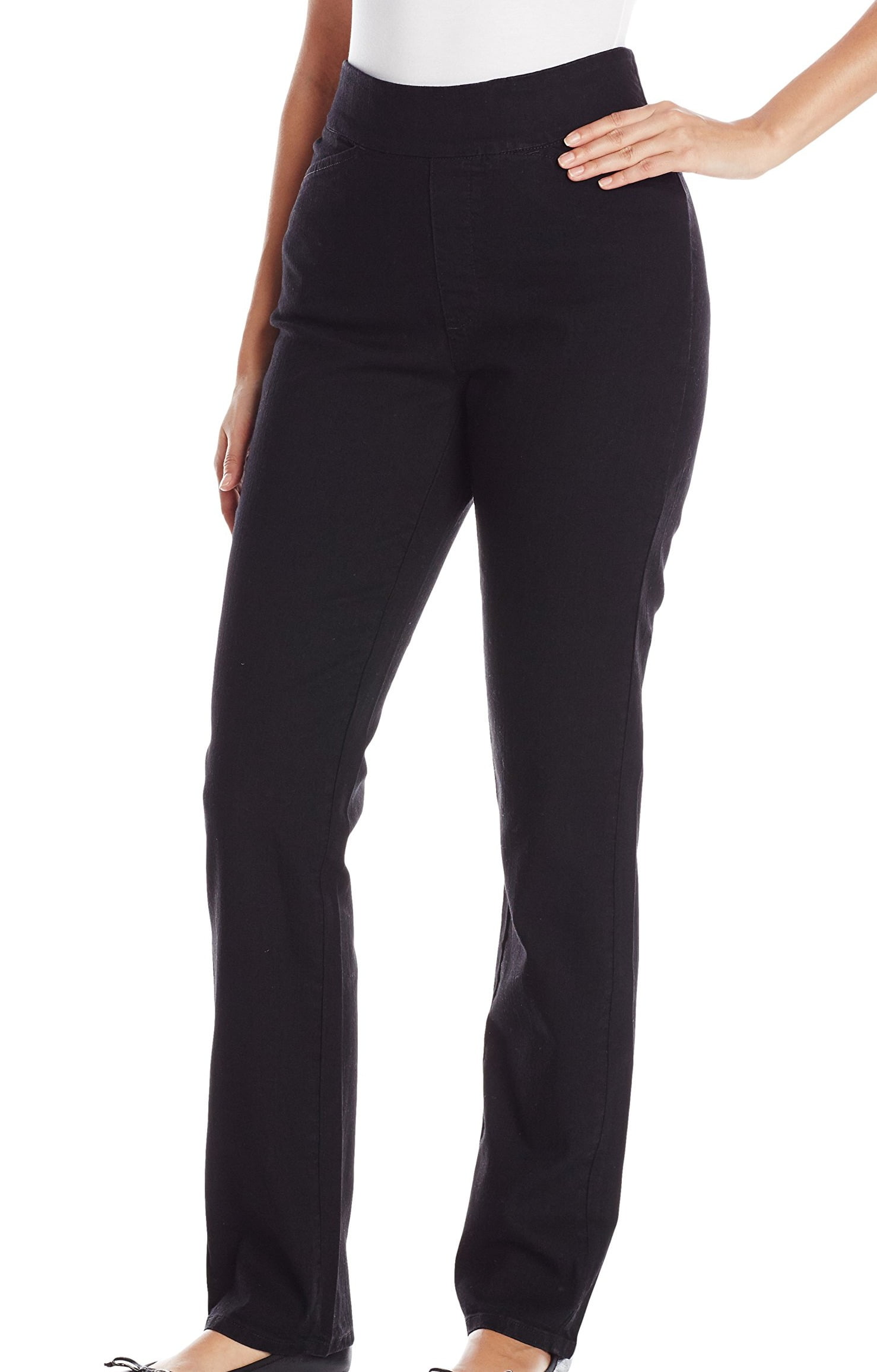 Chic Women's Easy Fit Elastic Waist Pull On Pant