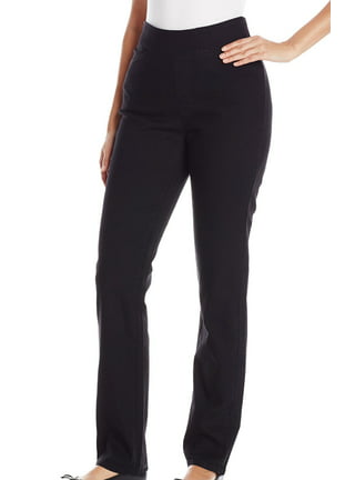 Women Dress Pant Pull On Stretch Trousers for Work Office Slim Fit