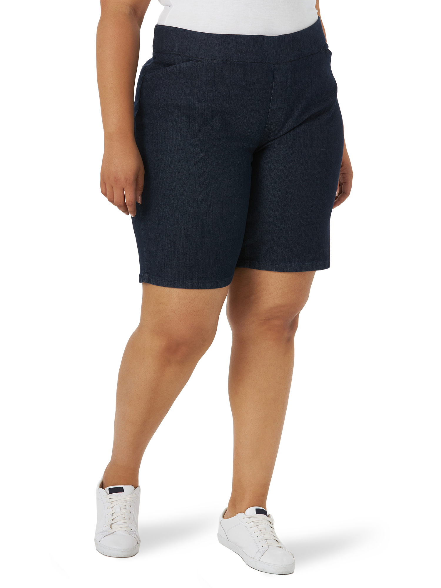 Chic Women's Plus Classic Collection Women's Plus Size Relaxed Fit Flat Bermuda Short - image 1 of 5