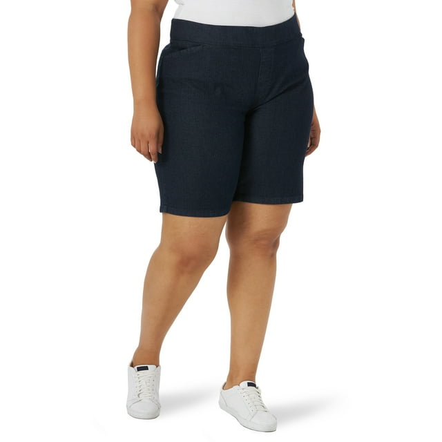Chic Women's Plus Classic Collection Women's Plus Size Relaxed Fit Flat Bermuda Short