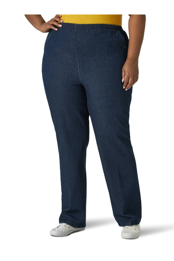 Women's Plus Comfort Collection Elastic Waist Pull On Jean