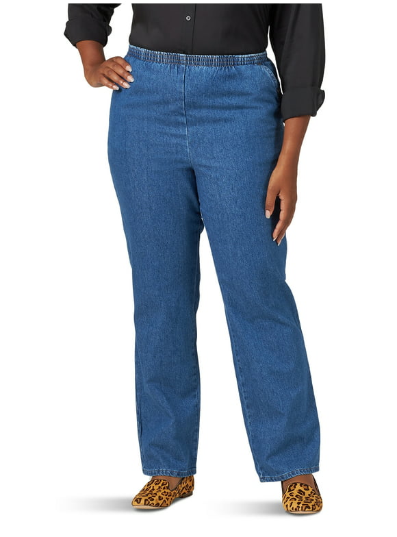 Chic Women's Plus Comfort Collection Elastic Waist Pull On Jean