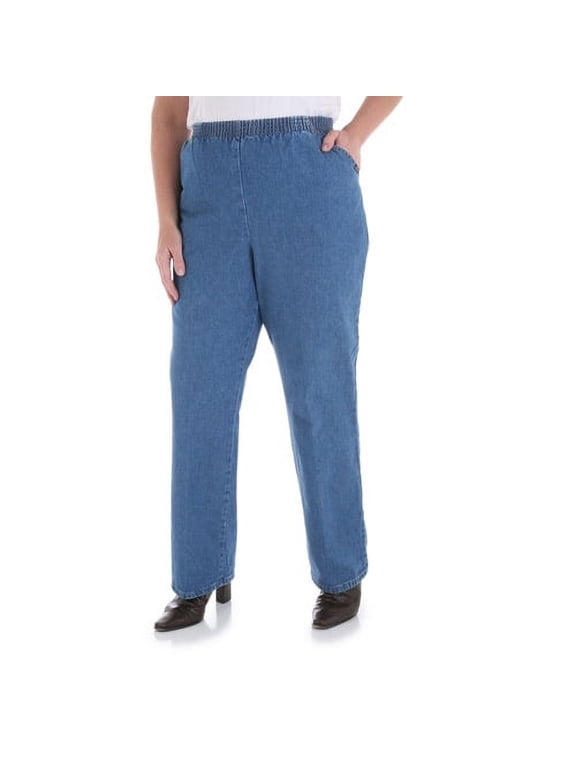 Women's Plus Comfort Collection Scooter Elastic Waist Pants