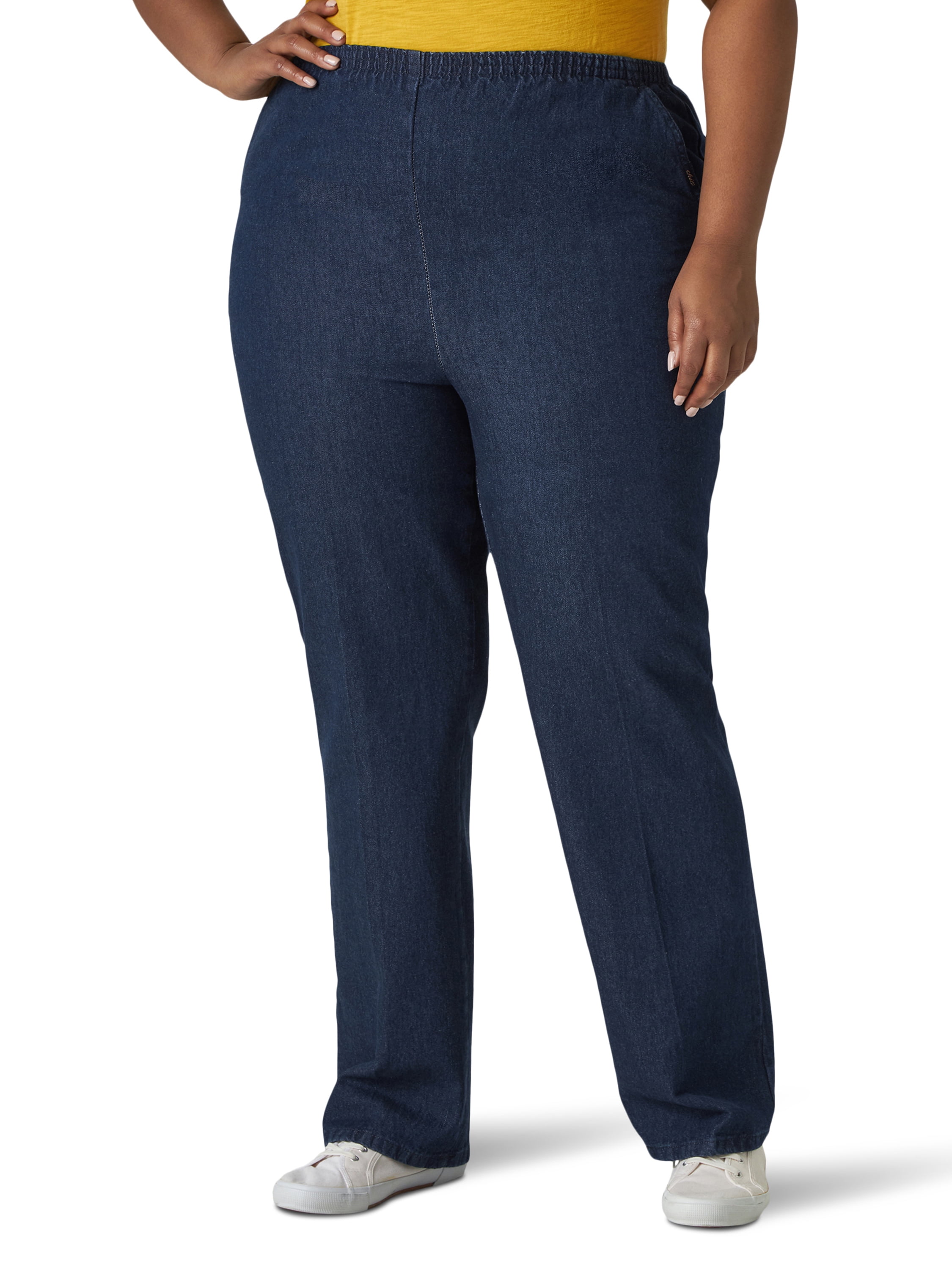 Chic Women's Plus Comfort Collection Elastic Waist Pull On Jean 