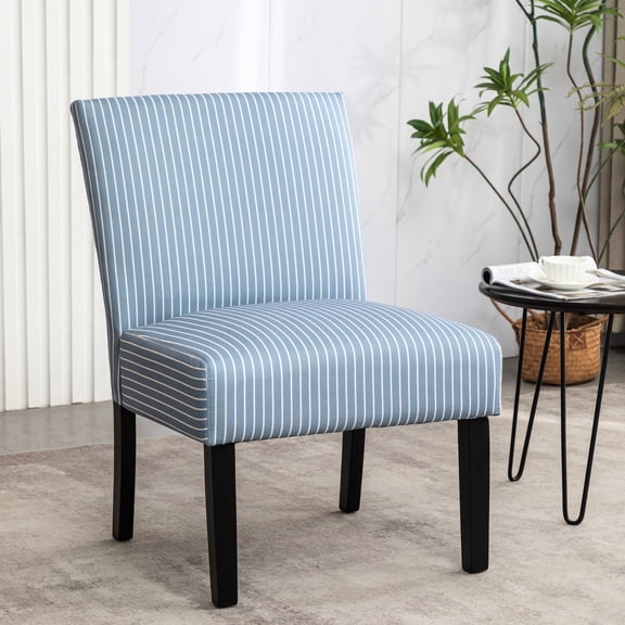 Chic blue stripe design | Suitable for primary living areas | Experience relaxation with thick foam padding