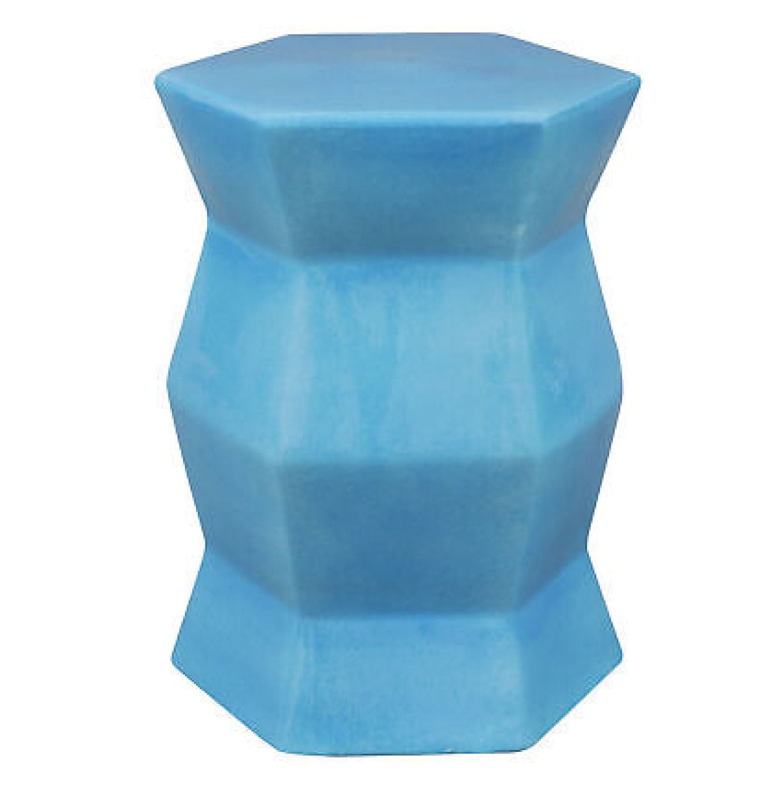 ChicCrest 17.25 in Moderno Geometric Glaze Ceramic Garden Stool ...