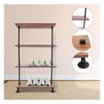 ChicCrest 4 Tiers Industrial Iron Pipe Shelving DIY Shelf Bookshelf