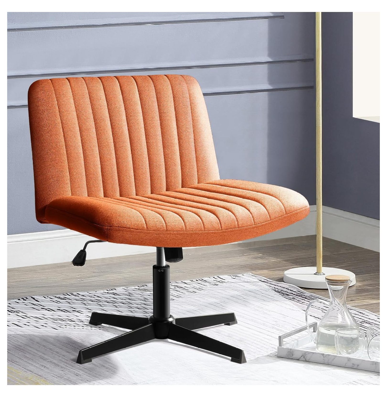 ChicCrest Criss Cross Chair,Armless Cross Legged Office Desk Chair No