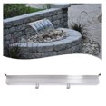ChicCrest Pool Fountain Stainless Steel Pool Waterfall Embedded/on an
