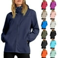 thumbnail image 1 of ChicHaven Waterproof Rain Jacket for Women Packable Rain Slicker Raincoats Women's Windbreaker for Spring Fall Purple XL, 1 of 7