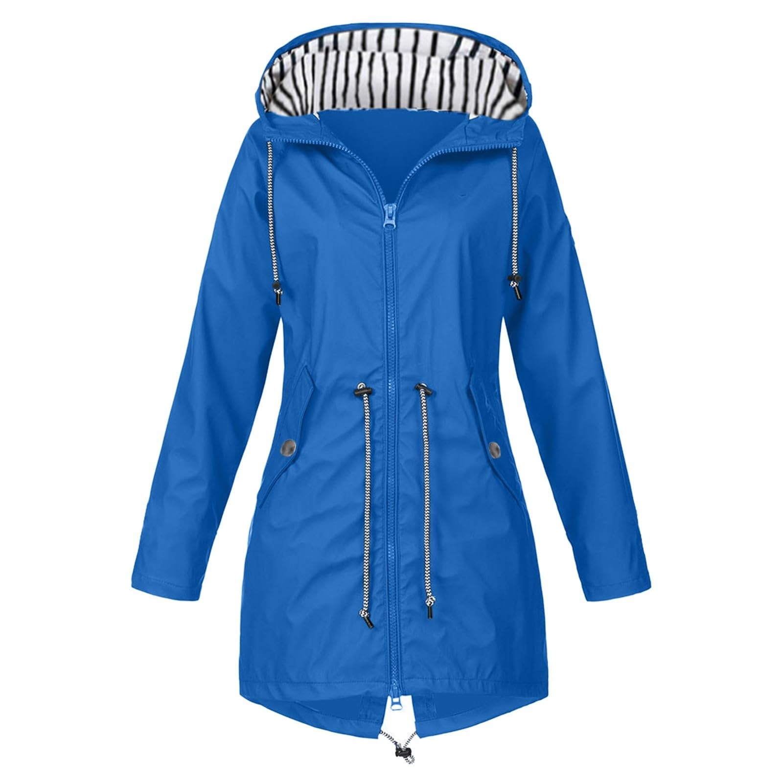 BVOFAR Rain Jacket For Women Lightweight Waterproof Hooded Raincoats Windbreaker Full Zip Coats Packable Outdoor Hiking Jackets
