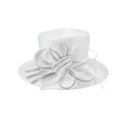 thumbnail image 1 of ChicHeadwear Bling Stone Trim Looped Bow Braid Hat - White, 1 of 1