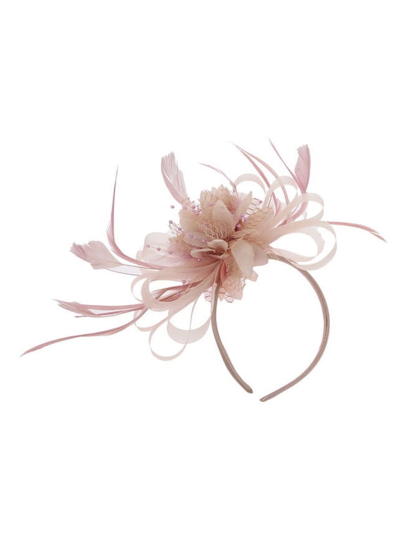ChicHeadwear Headband Cluster Loop Daisy Floral Fascinator - Pink