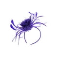 thumbnail image 1 of ChicHeadwear Headband Cluster Loop Daisy Floral Fascinator - Purple, 1 of 1