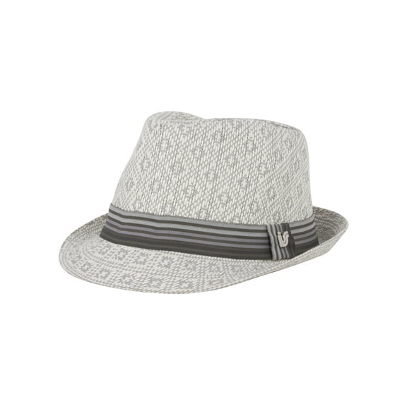 ChicHeadwear Infinity Stitch Pattern Fedora - White - Small/Medium