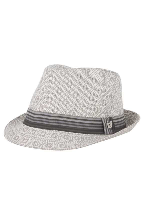 ChicHeadwear Infinity Stitch Pattern Fedora - White - Small/Medium