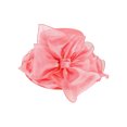 thumbnail image 1 of ChicHeadwear Medium Brim Organza Big Bow Sun Hat - Coral, 1 of 1