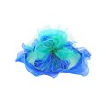 thumbnail image 1 of ChicHeadwear Organza Floral Sun Hat - Royal, 1 of 1