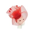 thumbnail image 1 of ChicHeadwear Womens Fascinator Hat- Red, 1 of 1