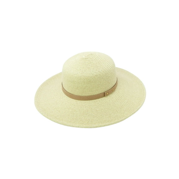 ChicHeadwear Womens Fashion Sun Hat w/ Band - Light Natural