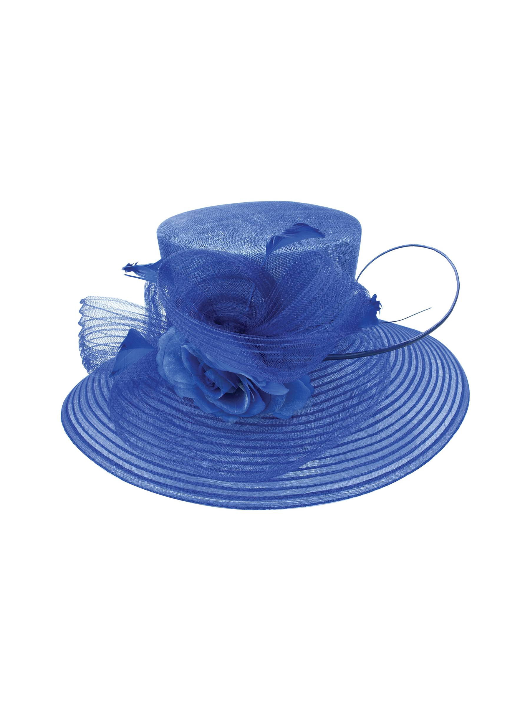ChicHeadwear Womens Sinamay Crown Organza Hat w/ Ribbon and  display picture 1