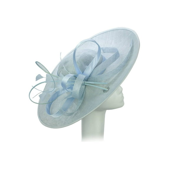 ChicHeadwear Womens Sinamay Fascinator Fashion Hat - Light Blue