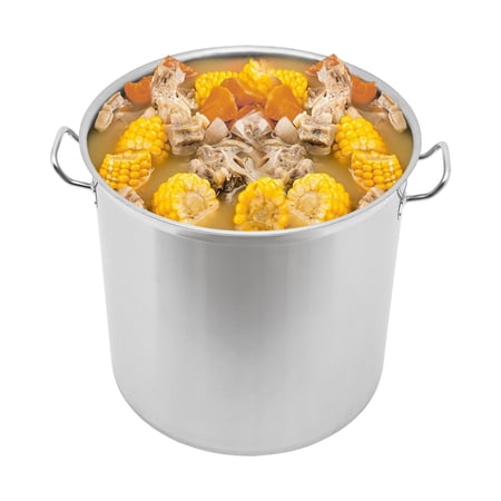 ChicHomey 100QT Stainless Steel Pot Restaurant Kitchen Cooking Stewing Column Pot w Lid