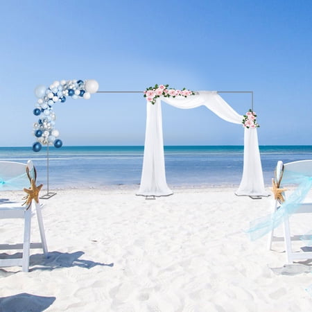 ChicHomey 19.7 x 9.8ft Tall Wedding Arch Stand,Adjustable Wedding Arch Backdrop Stand,Rectangular Galvanized Iron Frame for Weddings/Parties, DIY Flower/Garland Backdrop