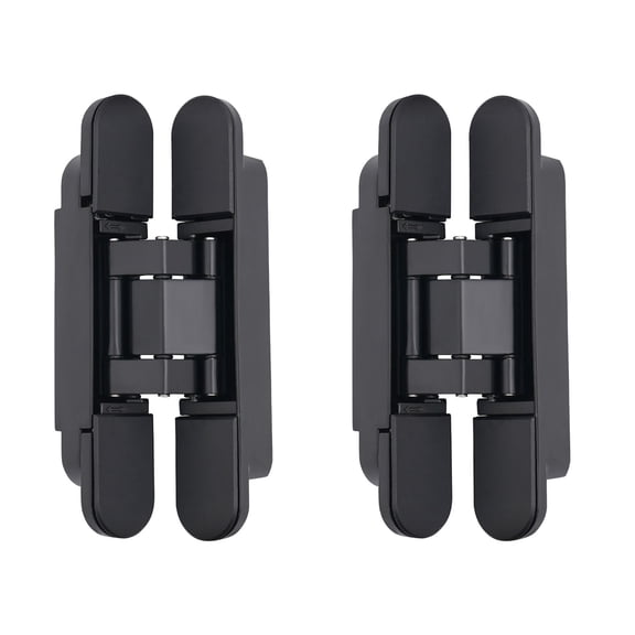 ChicHomey 2 Pack Concealed Door Hinge,88.18LB Load,Heavy - Duty,Multi-Adjustment for Wood/Aluminum Doors,Black