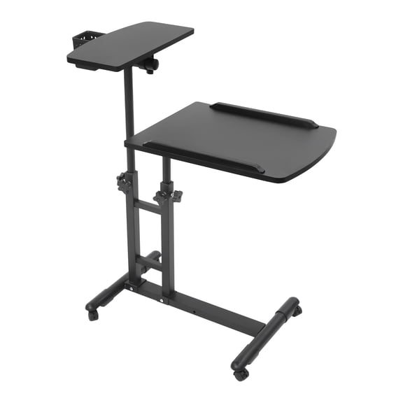 ChicHomey 2-Tier Tattoo Workbench with Wheels,Adjustable Height & Tilt Rolling Tattoo Table,27.5 lbs Capacity, for Tattoo Studio Home