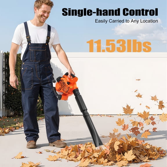 ChicHomey 25.4cc 2-Stroke Handheld Gas Leaf Blower,0.75kW Single-Cylinder,7000rpm Airflow,Portable for Gardening/Yard Cleanup
