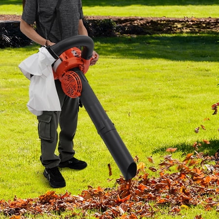 ChicHomey 275CFM Gas Leaf Blower & Vacuum,2-stroke 25.4cc Gas Blower,Single Cylinder, Dual Function for Yard/Snow Cleanup Lawn Care