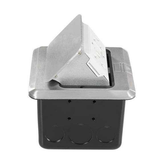 ChicHomey 2PCS Pop-Up Floor Socket Set, Waterproof IP44, Dual 20A US Outlets, 4000W, GFCI Protection, Stylish and Space-saving Design