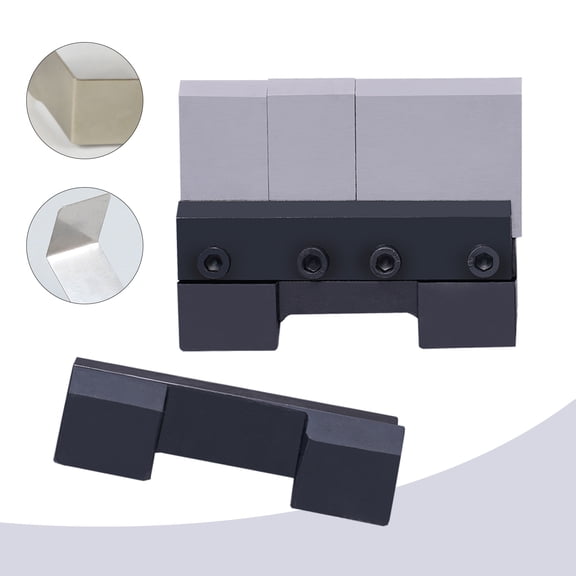 ChicHomey 4-Inch Vise Metal Bender Attachment, Cast Steel Construction with Segmented Bending Knives for Easy and Accurate Metal Bending