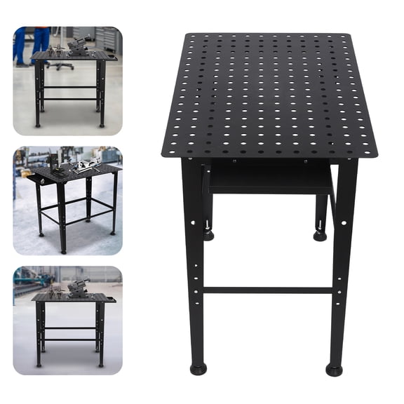 ChicHomey 600LBS 36x24 Steel Welding Table Welding Fabrication Table Universal Work Table