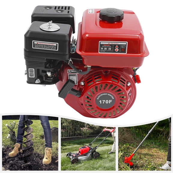 ChicHomey 7.5HP 210CC Gasoline Engine 4-Stroke,OHV Motor 3600 RPM 4KW,with 0.95 Gal Fuel Tank,for Water Pump Generator Pressure Washer