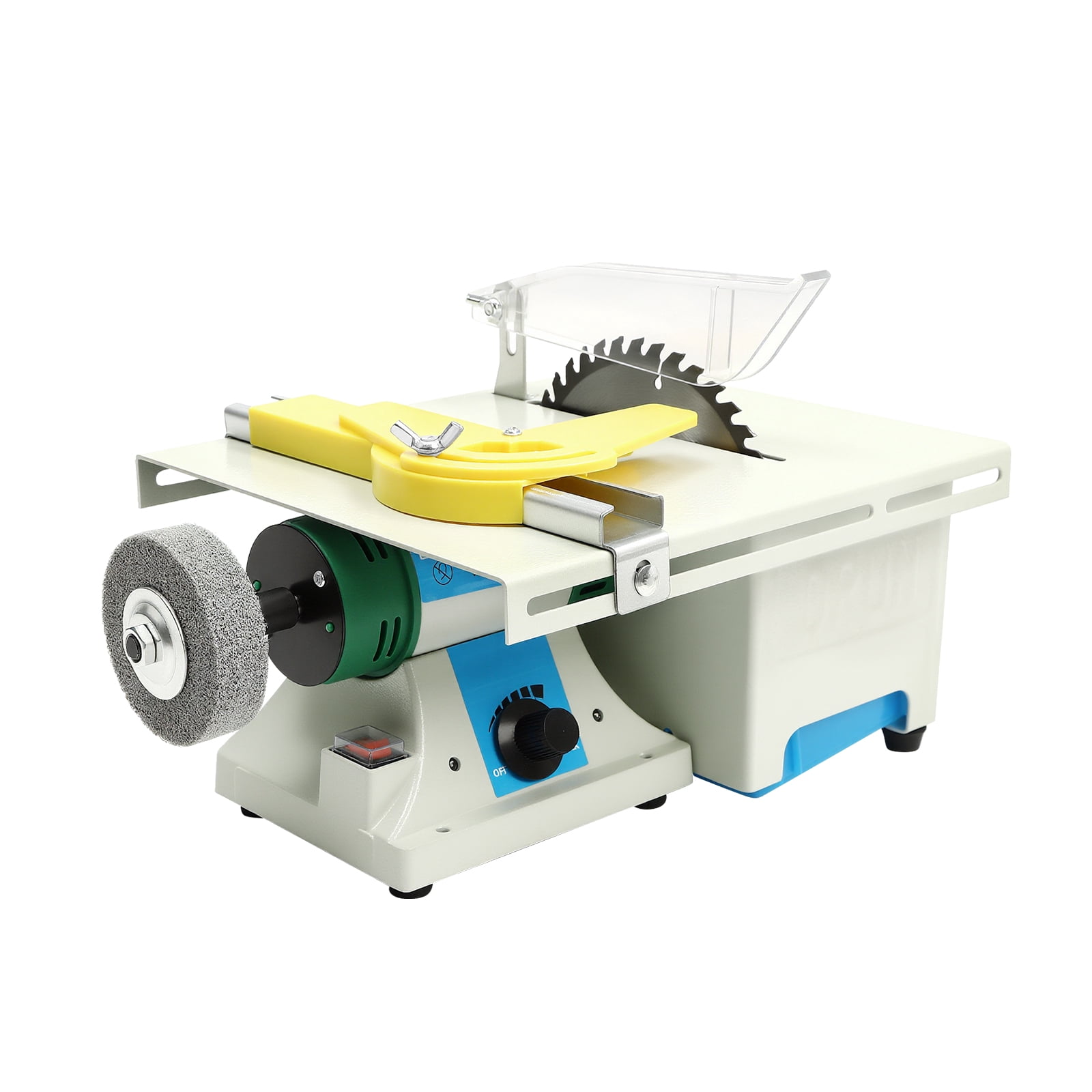 ChicHomey 750W Bench Grinder & Buffer Polisher,5-in-1 Combo with Flexible Shaft, Adjustable Speed Table Grinder for Polishing, Cutting, Grinding
