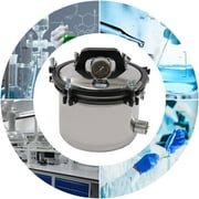 ChicHomey 8L Portable Lab Autoclave Steam Sterilizer, High-Temperature Pressure Sterilization, Double Safety Valves and Pressure Gauge for Lab Use