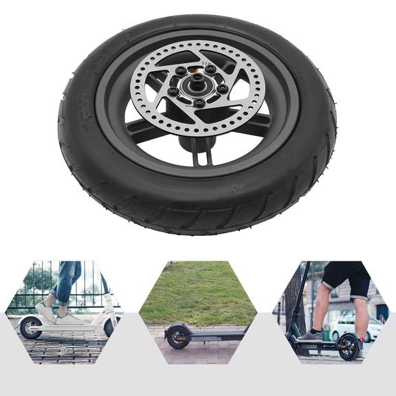 ChicHomey 9 Inch Electric Scooter Solid Rear Wheel Tyre for Xiaomi M365 & 1S,Pneumatic Tire, 165 lbs Capacity,Replacement Rear Wheel