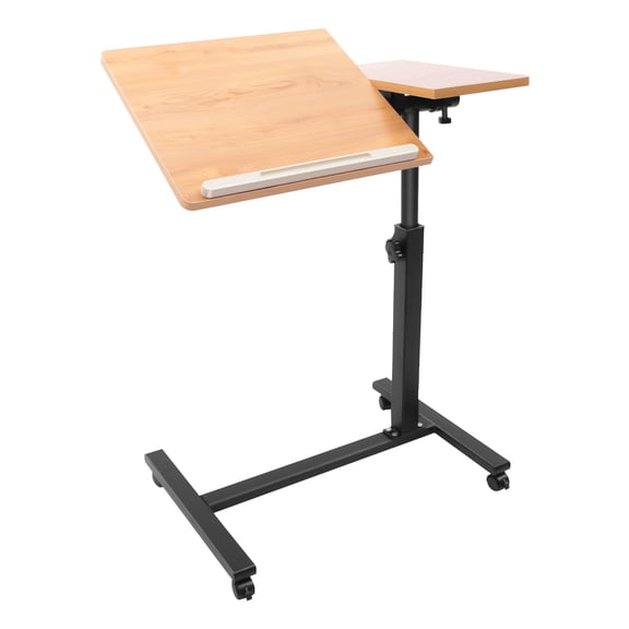 ChicHomey Adjustable Laptop Desk,360 Rotatable Desktop,22.83-35.43in Height Adjust,Standing Rolling Study Table Computer Workstation for Office/Study/Home