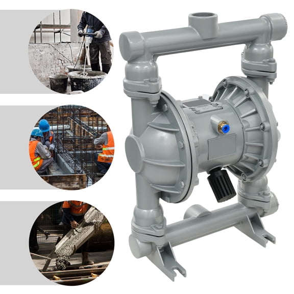 ChicHomey Air Operated Double Diaphragm Pump 1.5",164 ft Head, 4.7 CFM Flow, Spark-Free,Pneumatic Waste Oil Transfer Pump