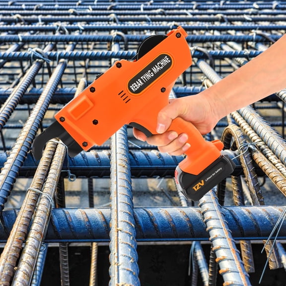 ChicHomey Automatic Rebar Tying Machine,1500 Knots Capacity, Fast & Efficient Rebar Mesh Binding Machine with Toolbox, for Construction & Bridge Building
