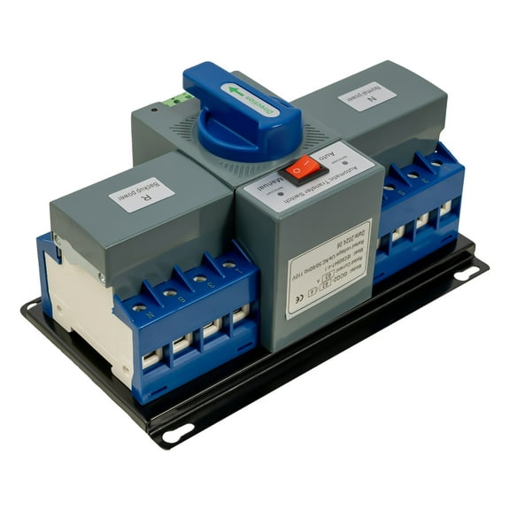 ChicHomey Automatic Transfer Switch 4P/63A, Dual Power Source, AC 400V, 2-Second Switchover, Multiple Indicators, Ideal for Continuous Power Supply Solutions