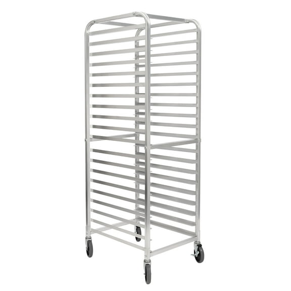ChicHomey Bakery Rack 20 Tier Commercial Kitchen End Load Bun Sheet Pan Rack Casters